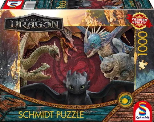 Schmidt Spiele Puzzle Merch Drachenzähmen leicht gemacht